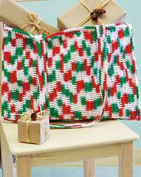 Christmas Crochet Tote Bag Christmas Crochet Tote Bag