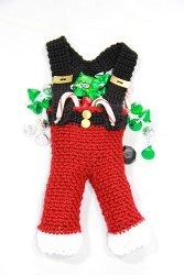 Crochet Santa Pants Bag Crochet Santa Pants Bag