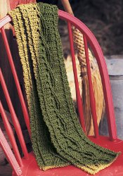 green starter scarf