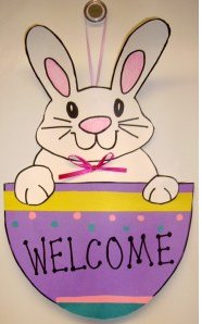 Easter Bunny Welcome Sign | AllFreeKidsCrafts.com