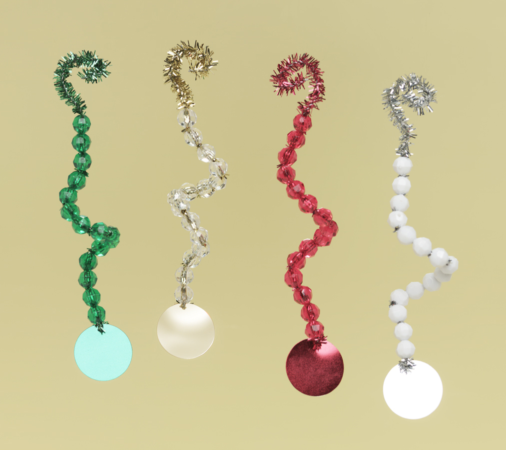 beaded icicle swirls