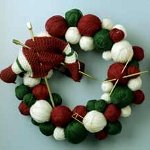 Knitting Wreath Knitting Wreath