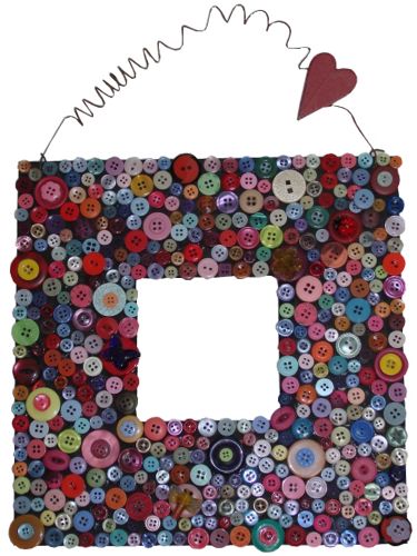 button frame heart