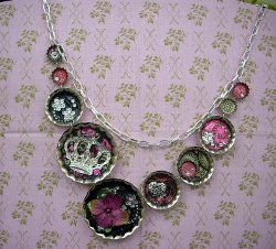 mixed media necklace