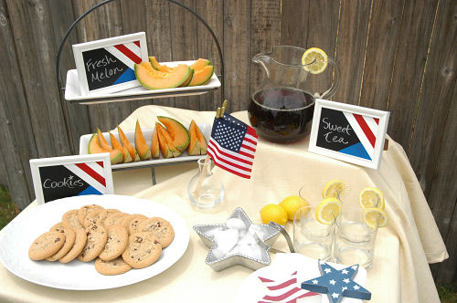 4th of july choalkboard