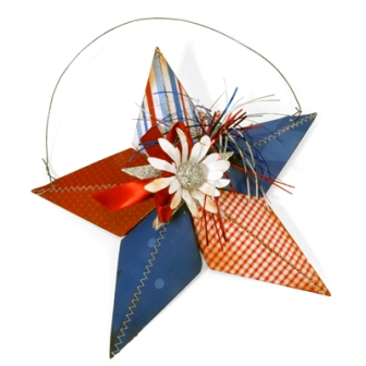 patriotic star wall hanging