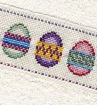 easter egg towel