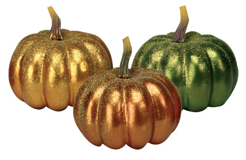 glitter pumpkins