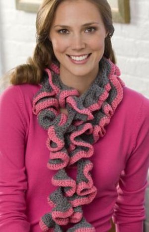cascading potato chip scarf